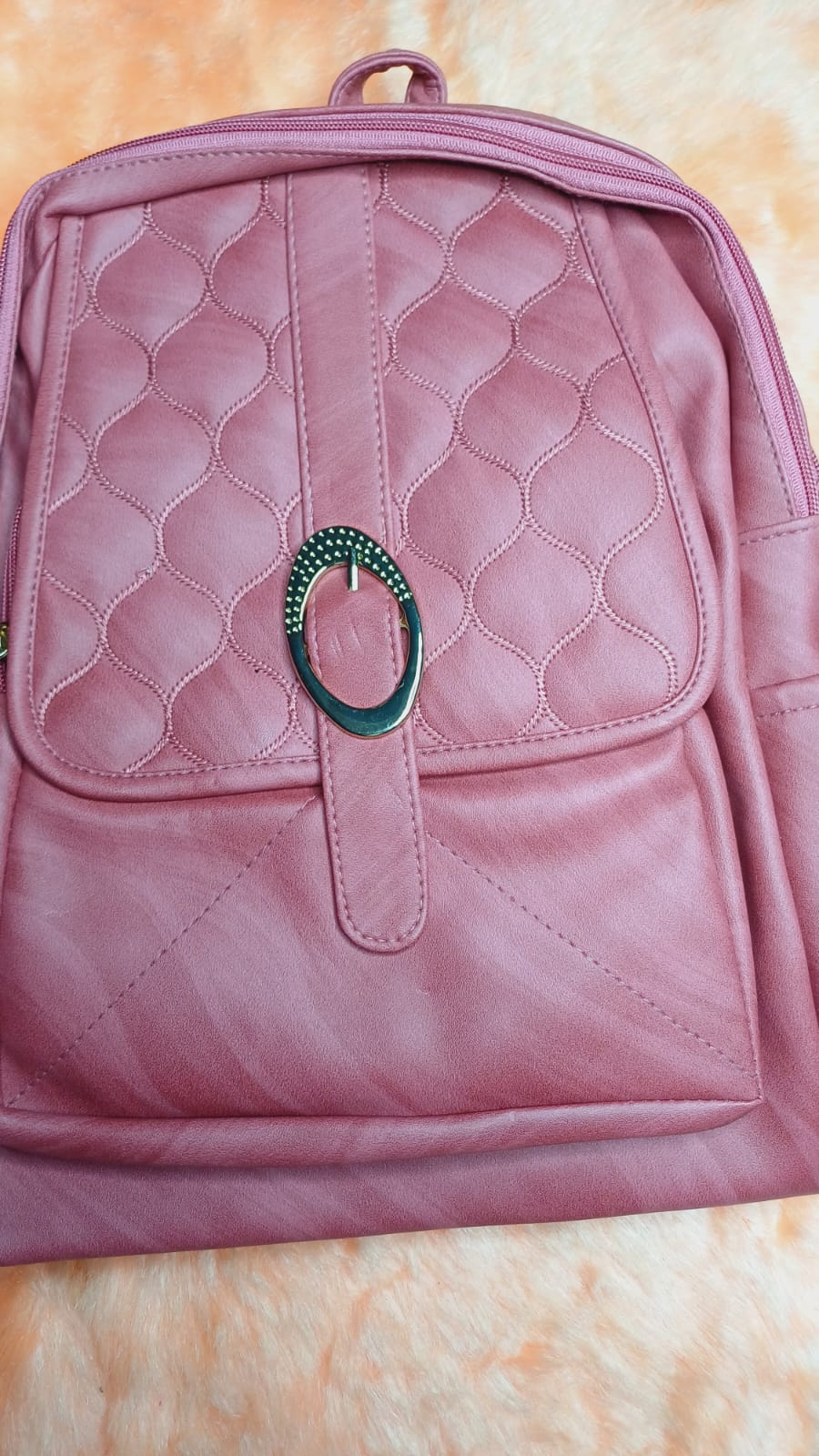 PU Leather Stylish School Bag for Girls 10 L Backpack (Black)